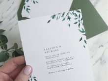 44 How To Create Greenery Wedding Invitation Template Formating by Greenery Wedding Invitation Template
