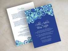 44 Printable Wedding Invitation Template Royal Blue in Word for Wedding Invitation Template Royal Blue
