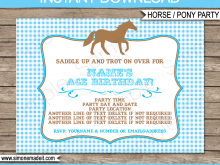 44 Report Horse Birthday Invitation Template Formating by Horse Birthday Invitation Template