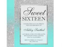 44 The Best Blank Sweet 16 Invitation Templates Now for Blank Sweet 16 Invitation Templates