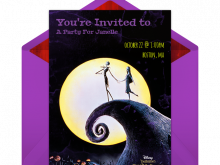 Jack And Sally Wedding Invitation Template