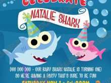 45 Blank Baby Shark Birthday Invitation Template For Free for Baby Shark Birthday Invitation Template