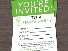 45 Blank Herbalife Shake Party Invitation Template in Word with Herbalife Shake Party Invitation Template
