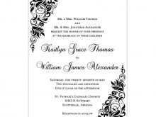 45 Creating Blank Wedding Invitation Templates Black And White PSD File by Blank Wedding Invitation Templates Black And White