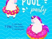 45 Creating Unicorn Pool Party Invitation Template Templates for Unicorn Pool Party Invitation Template