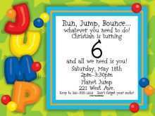 45 Creative Jump Birthday Invitation Template Layouts for Jump Birthday Invitation Template