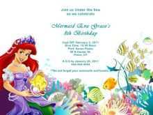 45 Customize Little Mermaid Birthday Invitation Template Free For Free with Little Mermaid Birthday Invitation Template Free