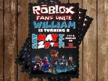 45 Customize Our Free Roblox Party Invitation Template In Photoshop With Roblox Party Invitation Template Cards Design Templates - roblox photoshop template