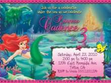 45 Format Little Mermaid Birthday Invitation Template Free Layouts for Little Mermaid Birthday Invitation Template Free