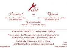 45 Free Printable Marriage Reception Invitation Wordings For Hindu Maker for Marriage Reception Invitation Wordings For Hindu