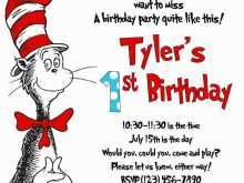 45 How To Create Dr Seuss Birthday Invitation Template Now for Dr Seuss Birthday Invitation Template