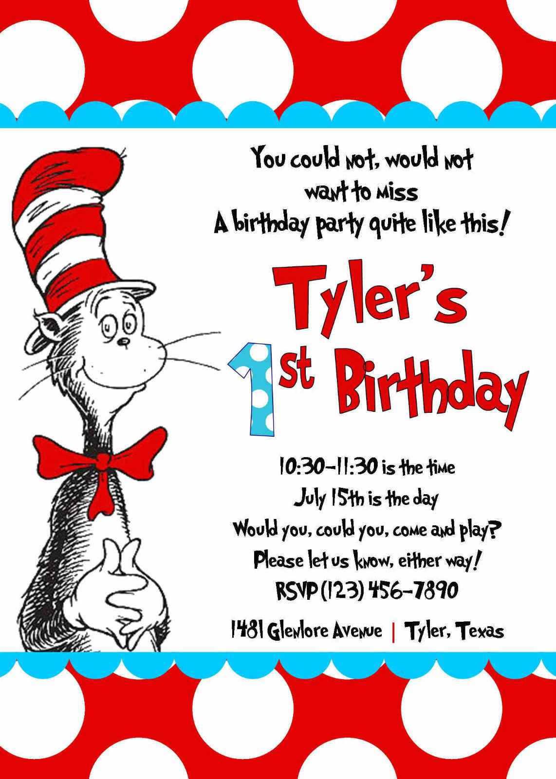 25 How To Create Dr Seuss Birthday Invitation Template Now for Dr Regarding Dr Seuss Birthday Card Template
