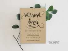 45 How To Create Retirement Dinner Invitation Example With Stunning Design by Retirement Dinner Invitation Example