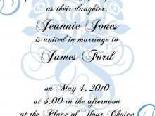 45 Online Template Of Formal Invitation in Word with Template Of Formal Invitation