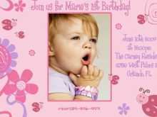 45 Report Birthday Invitation Template Baby Girl Photo for Birthday Invitation Template Baby Girl