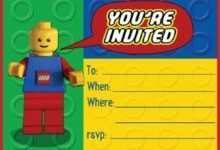 45 Standard Birthday Invitation Template Lego Maker by Birthday Invitation Template Lego