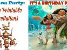46 Best Moana Birthday Invitation Template Layouts with Moana Birthday Invitation Template