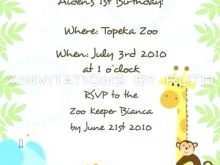 Petting Zoo Birthday Invitation Template