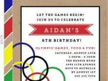 46 Customize Olympic Party Invitation Template Maker with Olympic Party Invitation Template
