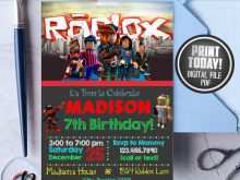 27 Format Roblox Birthday Invitation Template For Free For Roblox Birthday Invitation Template Cards Design Templates - free printable roblox invites