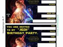 46 Printable Star Wars Birthday Invitation Template Photo with Star Wars Birthday Invitation Template