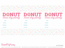 46 Visiting Donut Party Invitation Template Free in Photoshop with Donut Party Invitation Template Free