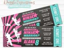 47 Adding Ninja Warrior Birthday Party Invitation Template Free Templates with Ninja Warrior Birthday Party Invitation Template Free