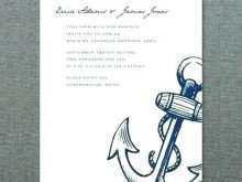 47 Create Nautical Themed Wedding Invitation Template With Stunning Design with Nautical Themed Wedding Invitation Template