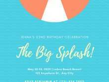 47 Create Swimming Party Invitation Template For Free with Swimming Party Invitation Template