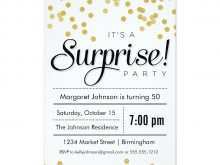 47 Creating Surprise Party Invitation Template With Stunning Design for Surprise Party Invitation Template