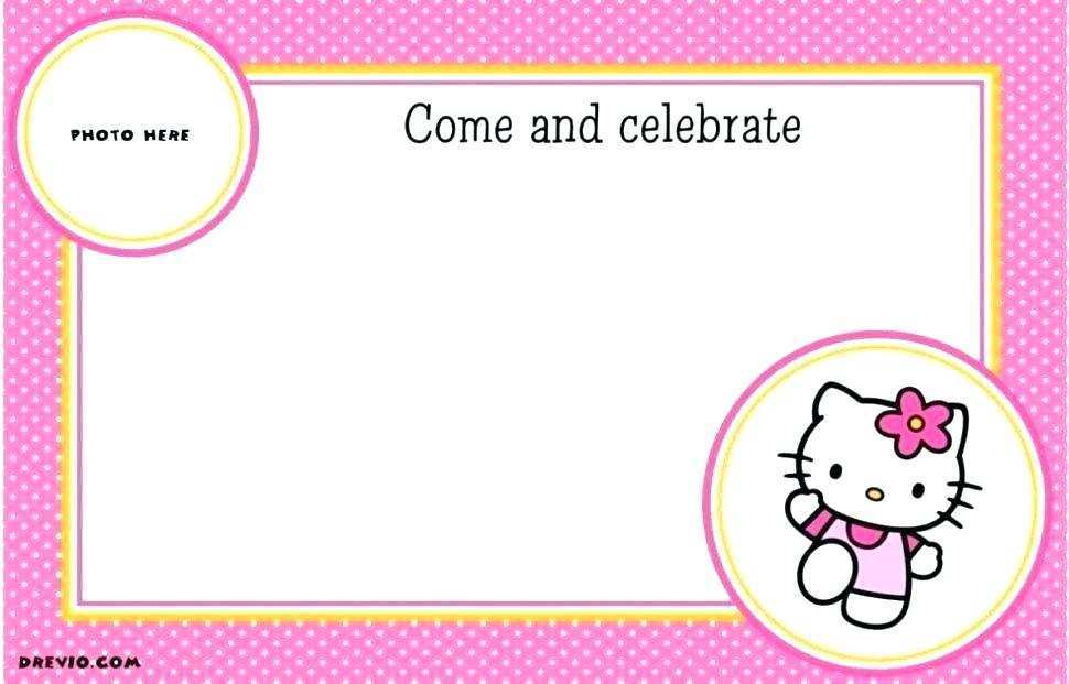 47 Free Hello Kitty Birthday Invitation Template Free Maker with Hello Kitty Birthday Invitation Template Free
