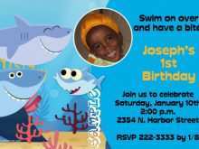 47 Free Printable Baby Shark Birthday Invitation Template in Photoshop for Baby Shark Birthday Invitation Template