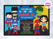 47 Free Printable Justice League Birthday Invitation Template in Photoshop for Justice League Birthday Invitation Template