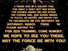 47 Free Printable Star Wars Birthday Invitation Template Maker for Star Wars Birthday Invitation Template