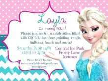 47 How To Create Frozen Party Invitation Template Download Formating with Frozen Party Invitation Template Download