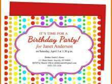 47 How To Create Word Birthday Party Invitation Template Formating for Word Birthday Party Invitation Template
