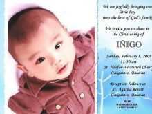 47 The Best Example Of Baptismal Invitation Card in Photoshop for Example Of Baptismal Invitation Card