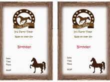 47 Visiting Horse Birthday Invitation Template in Word by Horse Birthday Invitation Template