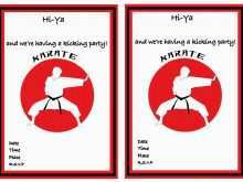 47 Visiting Karate Party Invitation Template Photo with Karate Party Invitation Template