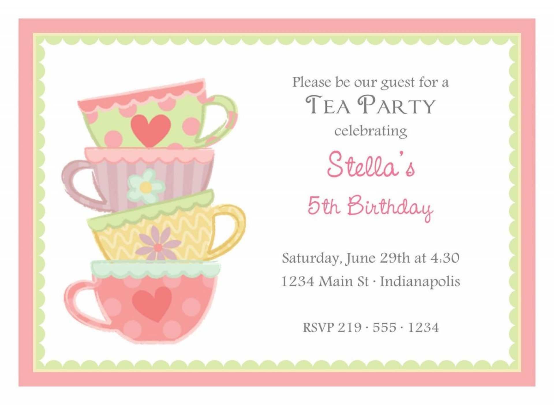 47 Visiting Royal Tea Party Invitation Template Formating for Royal Tea Party Invitation Template