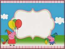 48 Best Peppa Pig Birthday Invitation Template With Stunning Design for Peppa Pig Birthday Invitation Template