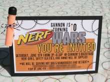 48 Blank Nerf Birthday Invitation Template Free Formating for Nerf Birthday Invitation Template Free