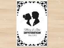 48 Blank Silhouette Wedding Invitation Template in Word with Silhouette Wedding Invitation Template