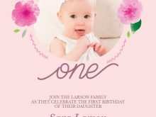 Example Of Invitation Card For 1St Birthday