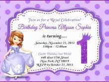 48 Customize Our Free Princess Sofia Birthday Invitation Template for Ms Word by Princess Sofia Birthday Invitation Template