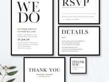 48 Free Black And White Wedding Invitation Template With Stunning Design with Black And White Wedding Invitation Template