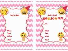 48 Free Printable Emoji Party Invitation Template Layouts for Emoji Party Invitation Template