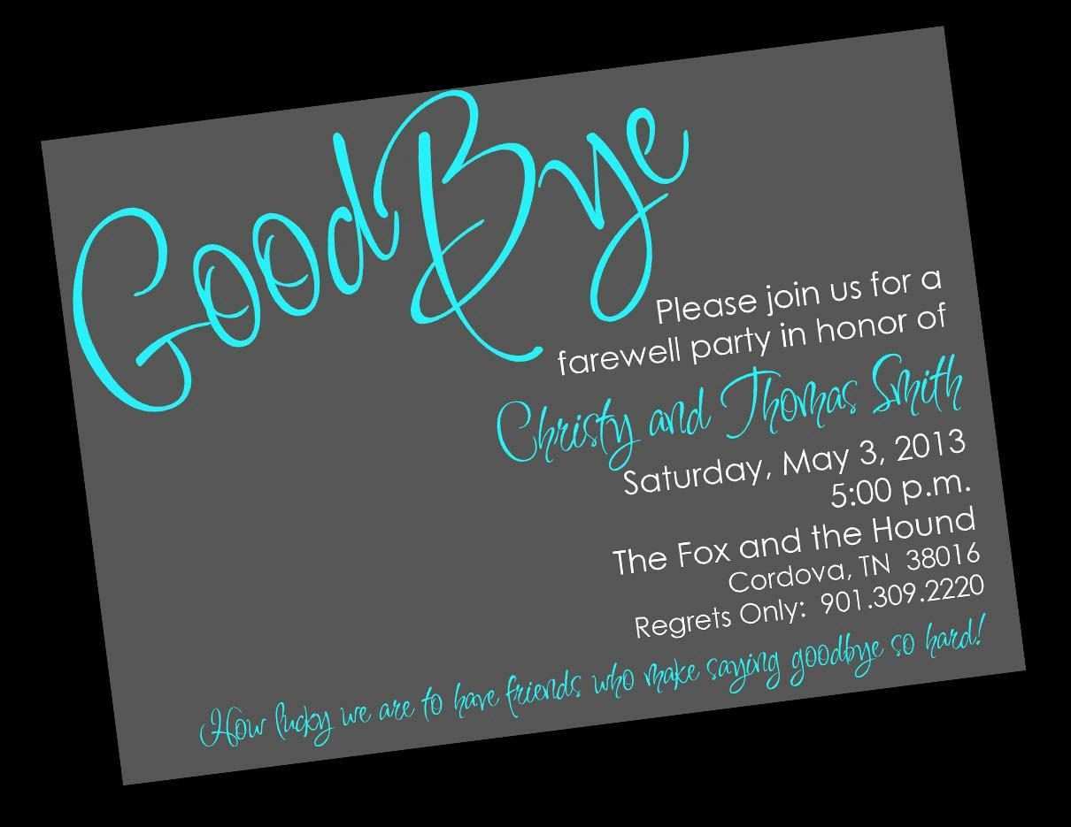 21 Free Printable Farewell Party Invitation Template Templates for Intended For Goodbye Card Template
