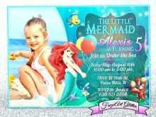 48 How To Create Little Mermaid Birthday Invitation Template Free For Free for Little Mermaid Birthday Invitation Template Free