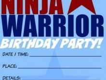 48 How To Create Ninja Warrior Birthday Invitation Template Free for Ms Word for Ninja Warrior Birthday Invitation Template Free
